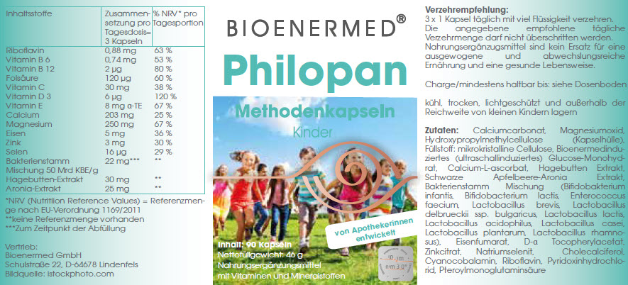 Bioenermed® Philopan Kapseln - intelligente Methode für Dein Kind